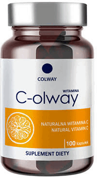 C-olway Witamina C 100 kapsulek - naturalny suplement z witaminą C z kiełkującej gryki i gorzkiej pomarańczy do wspierania odporności